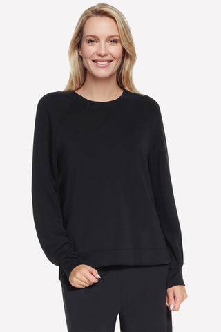 Maglia nero girocollo Skechers Cozy Luxe Crewneck