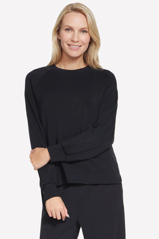 Črn pulover Skechers Cozy Luxe Crewneck