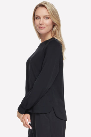 Črn pulover Skechers Cozy Luxe Crewneck