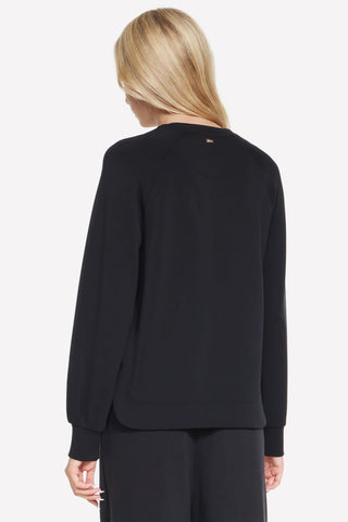 Črn pulover Skechers Cozy Luxe Crewneck
