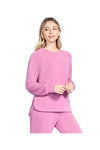 Skechers Cozy Luxe Crewneck Roza pulover