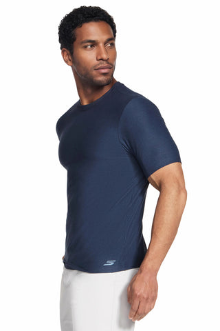 Modra zračna majica Skechers GO DRI All Day Tee