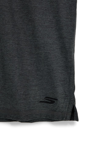 Antracitno siva majica s širokimi rokavi Skechers TT135