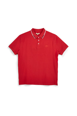 Rdeča polo majica z gumbom na vratu Sevenoaks NBY6116