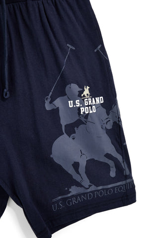 Modre bombažne bermuda hlače U.s.grand polo US61712M