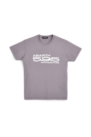 Siva majica s potiskom logotipa Abarth AH24SS102
