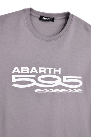Siva majica s potiskom logotipa Abarth AH24SS102