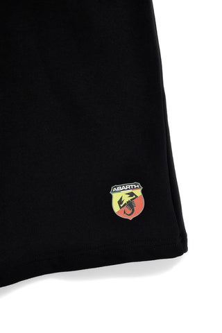 Črne bombažne bermuda hlače s stranskimi žepi Abarth AH24SS005