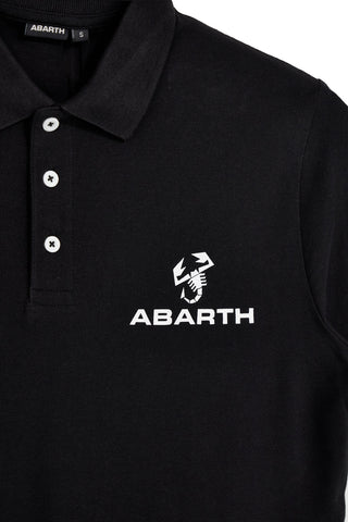 Črna polo majica s kratkimi rokavi Abarth AH24SS152