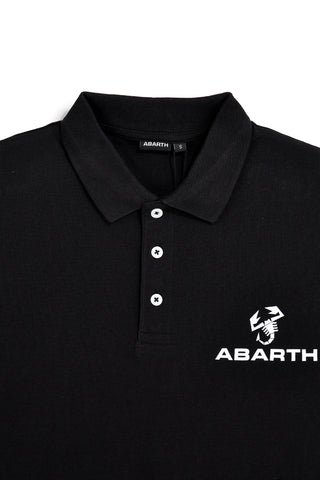 Črna polo majica s kratkimi rokavi Abarth AH24SS152