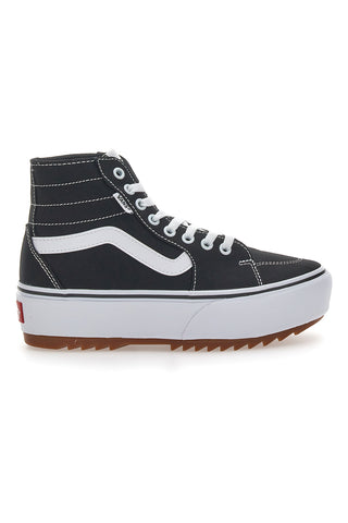 Superge z ravno platformo Vans Hi Tapere črne in bele