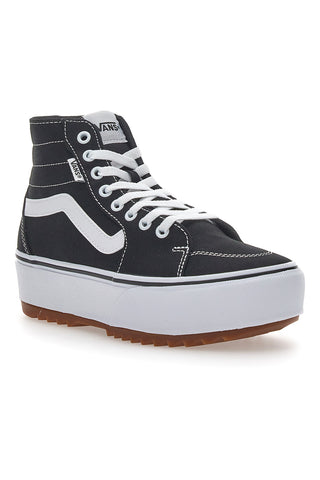 Superge z ravno platformo Vans Hi Tapere črne in bele