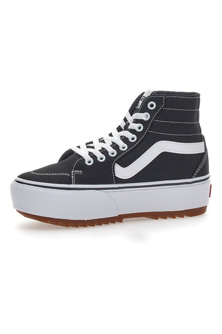 Superge z ravno platformo Vans Hi Tapere črne in bele