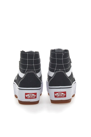 Superge z ravno platformo Vans Hi Tapere črne in bele