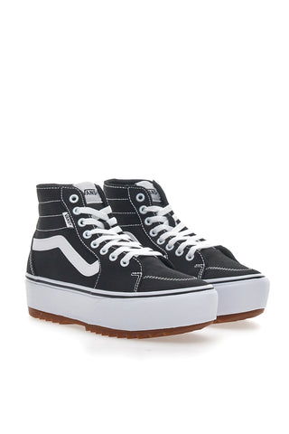 Superge z ravno platformo Vans Hi Tapere črne in bele