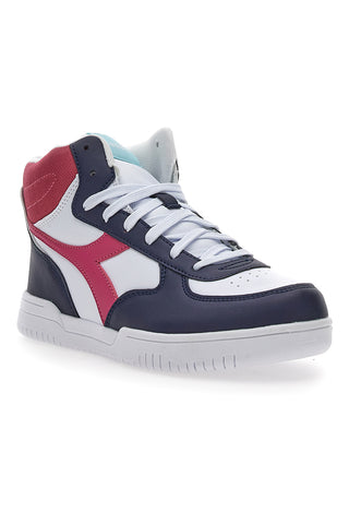 Superge Diadora Raptor Mid GS bele, modre in fuksijeve