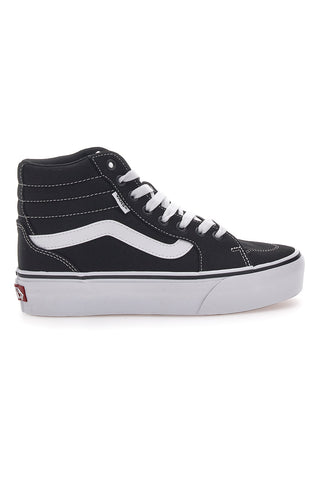 Črni in beli superge Mid-cut Vans Filmore Hi Platform
