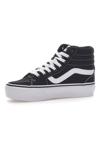 Črni in beli superge Mid-cut Vans Filmore Hi Platform