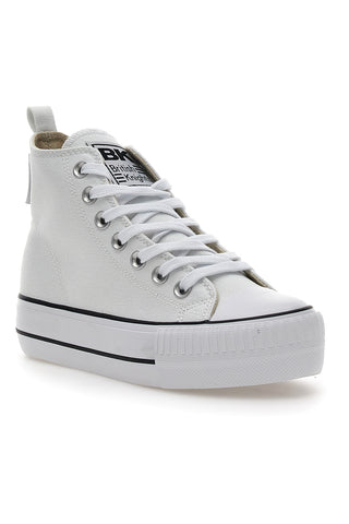Sneakers Mid-Cut British Knights Kaya Platform Bele