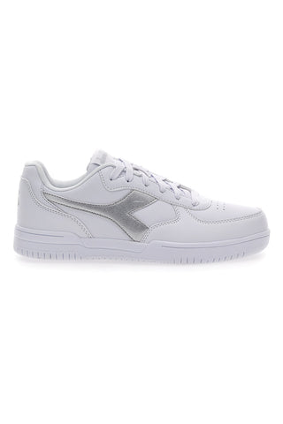 Bele superge s srebrnim okrasom Diadora Raptor Low Moon WN