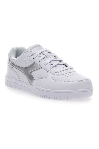 Bele superge s srebrnim okrasom Diadora Raptor Low Moon WN