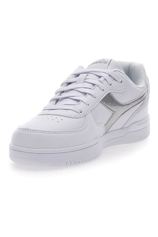 Bele superge s srebrnim okrasom Diadora Raptor Low Moon WN