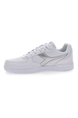 Bele superge s srebrnim okrasom Diadora Raptor Low Moon WN