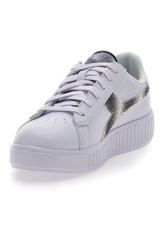 Bele superge s platformo Diadora Game Step Glow Gs