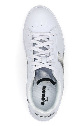Bele superge s platformo Diadora Game Step Glow Gs