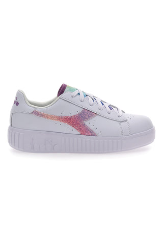 Bele superge z mavričnim okrasom Diadora Game Step Glow Gs
