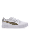 Bele superge Casula z vezalkami Puma Carina 2.0 Mettalic Shine
