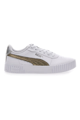 Bele superge Casula z vezalkami Puma Carina 2.0 Mettalic Shine