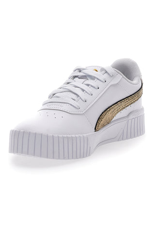 Bele superge Casula z vezalkami Puma Carina 2.0 Mettalic Shine