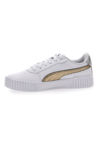 Bele superge Casula z vezalkami Puma Carina 2.0 Mettalic Shine