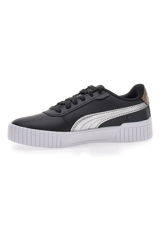 Črni športni copati Casula z vezalkami Puma Carina 2.0 Mettalic Shine