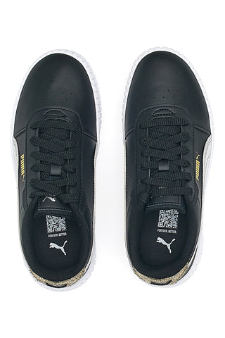 Črni športni copati Casula z vezalkami Puma Carina 2.0 Mettalic Shine