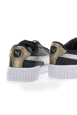 Črni športni copati Casula z vezalkami Puma Carina 2.0 Mettalic Shine