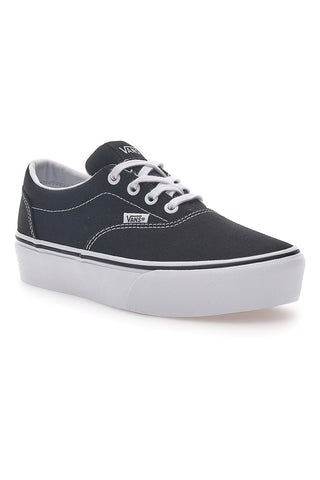 Črni in beli superge s platformo Vans Doheny Platfor