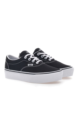Črni in beli superge s platformo Vans Doheny Platfor