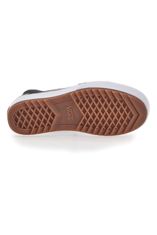 Črni in beli superge z ravno platformo Vans Hi Tapered