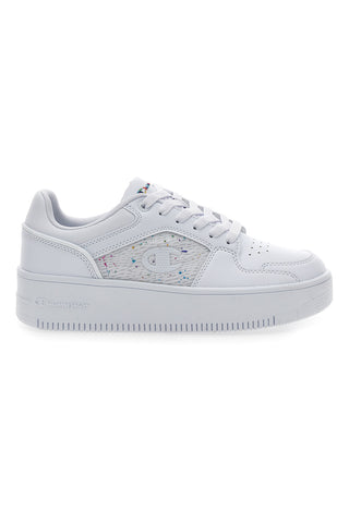 Bele superge z vezalkami Champion Rebound Platform Abstract Low