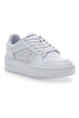 Bele superge z vezalkami Champion Rebound Platform Abstract Low