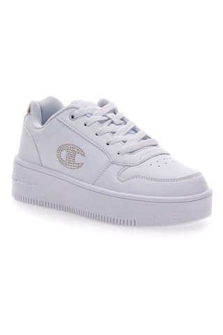 Bele superge Champion Rebound Platform Glitter