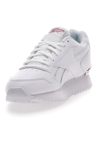 Bele ženske superge z vezalkami Reebok Glide Ripple Clip