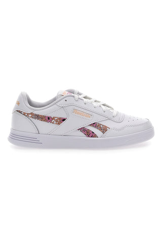 Bele in roza superge z bleščicami Reebok Court Advance