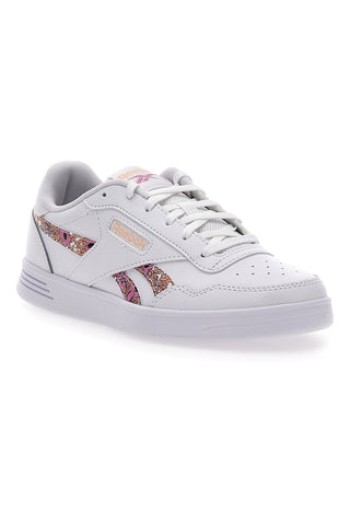 Bele in roza superge z bleščicami Reebok Court Advance