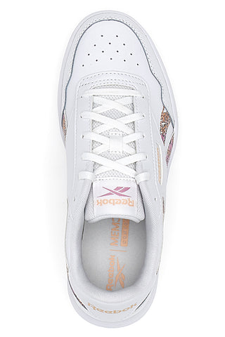 Bele in roza superge z bleščicami Reebok Court Advance