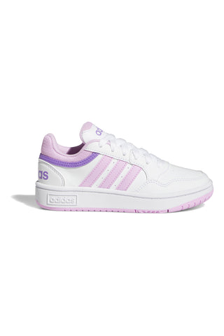 Roza superge z belimi detajli Adidas Hoops 3 K