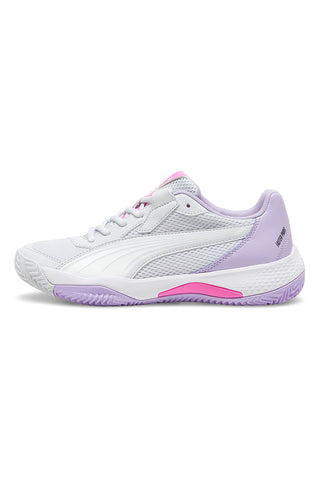 Beli in lila čevlji za padel Puma Nova Court Wn'S
