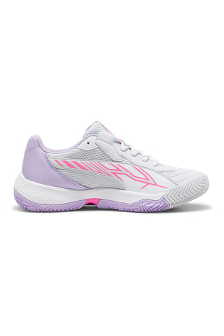 Beli in lila čevlji za padel Puma Nova Court Wn'S
